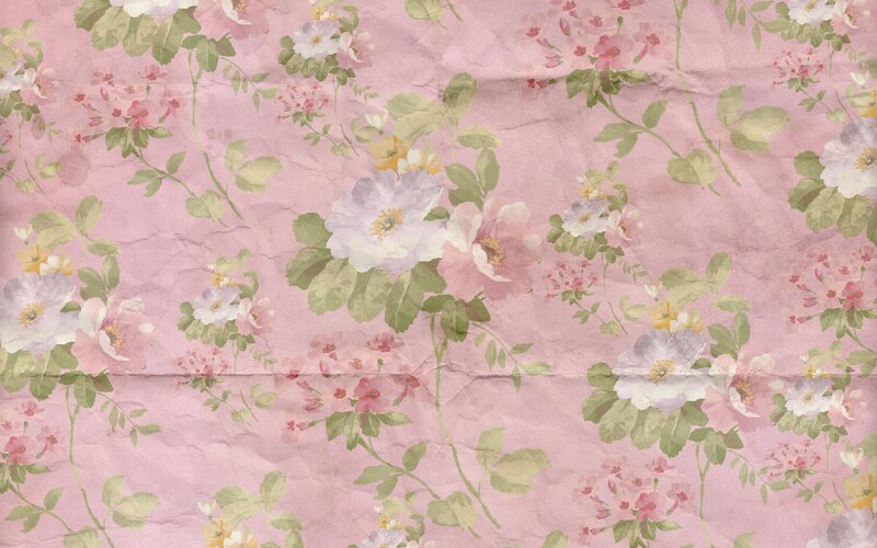 Floral Pattern on Paper — Pink, Calm