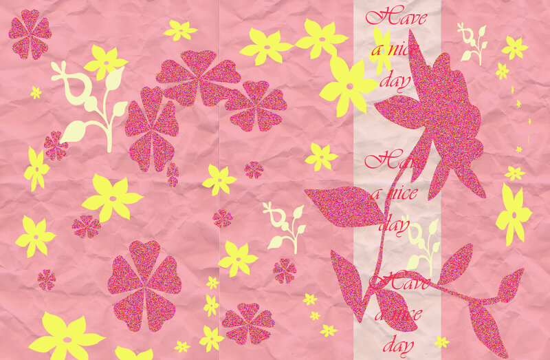 Floral Pattern on Paper
