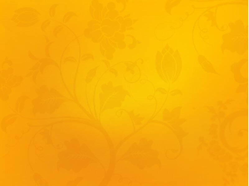 Floral Pattern on Yellow Background