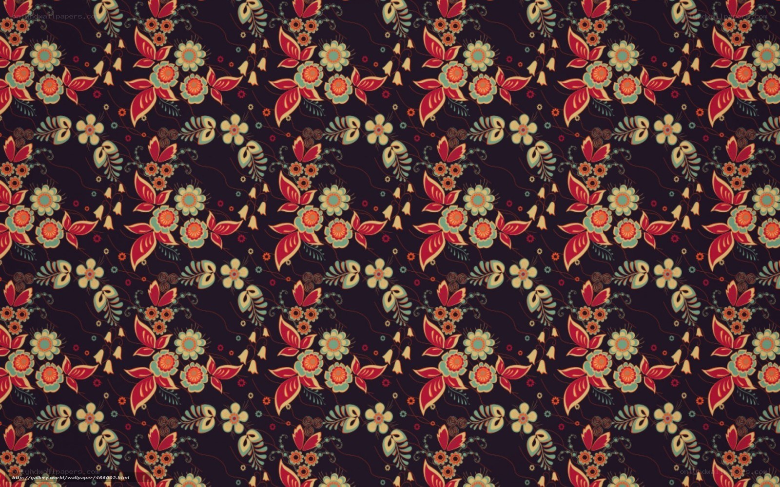 floral pattern wallpaper