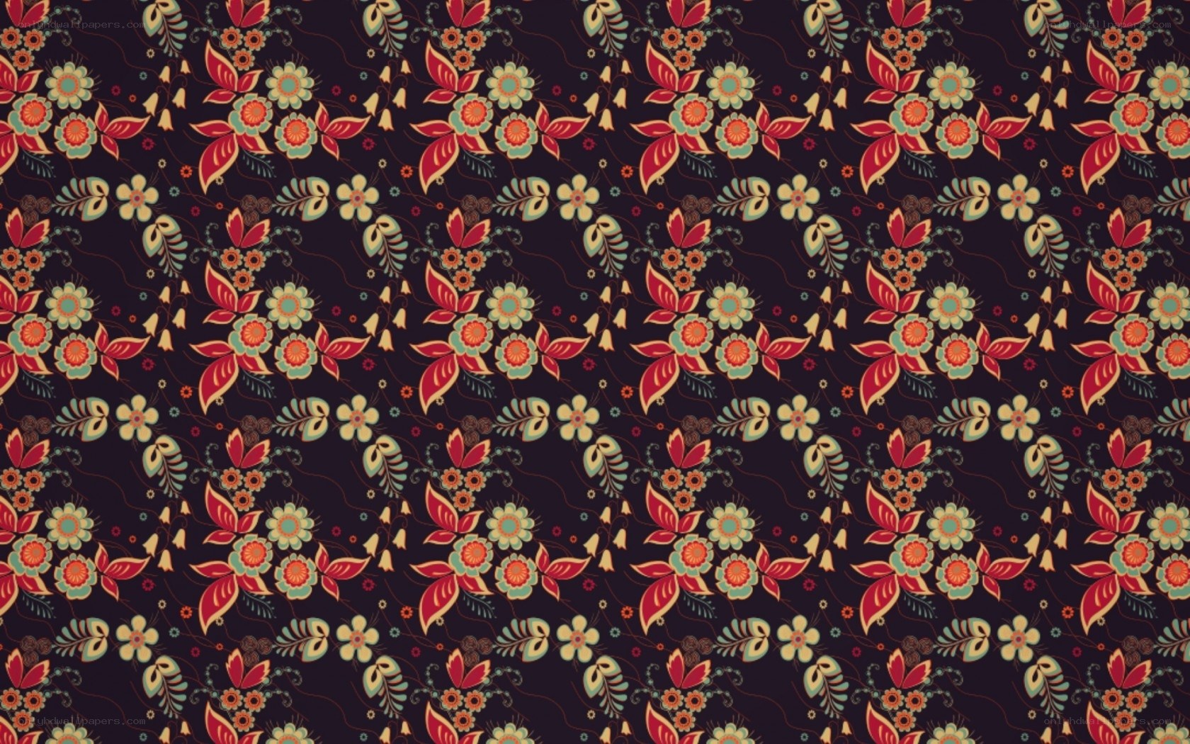 floral pattern wallpaper