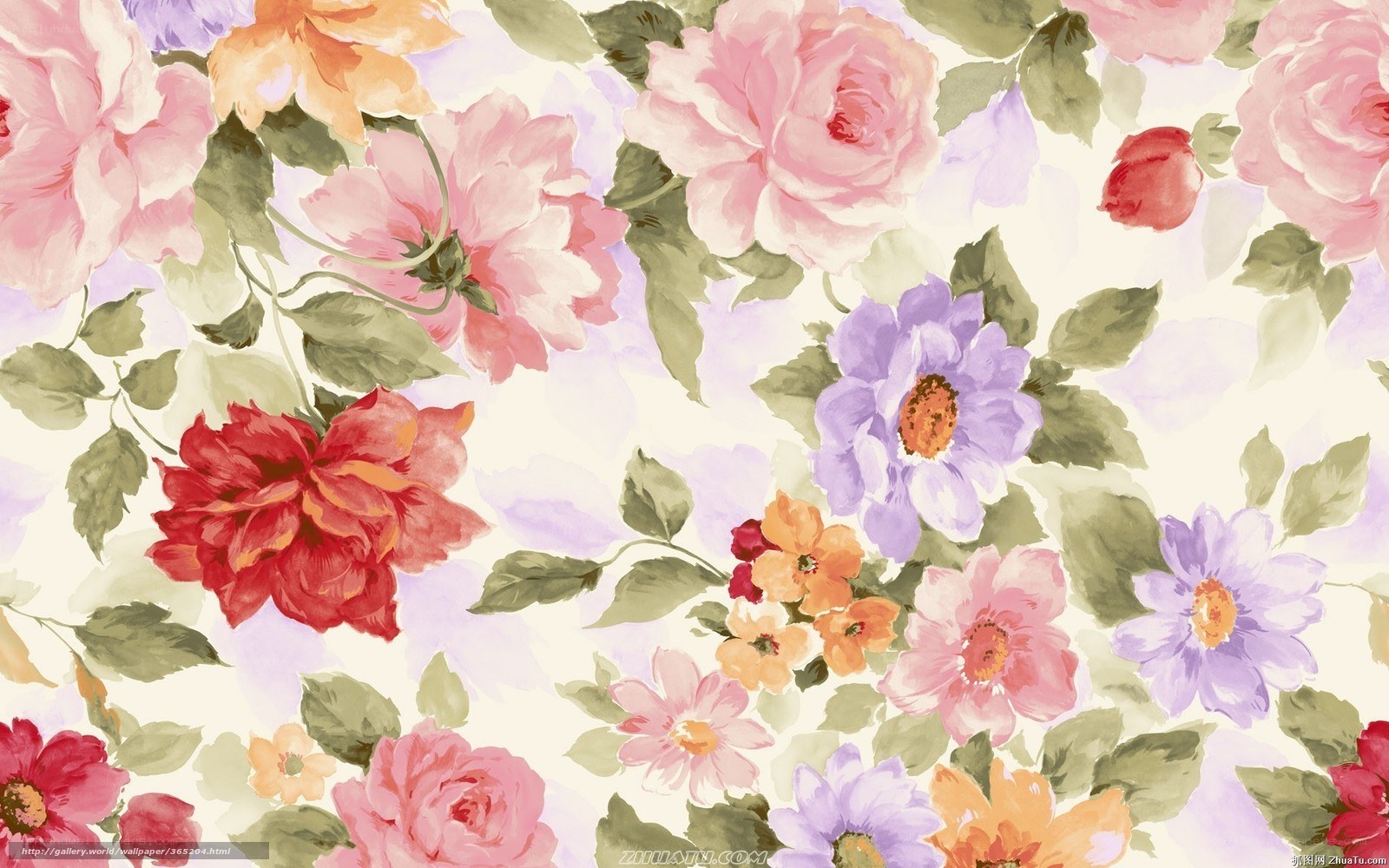 floral pattern wallpaper