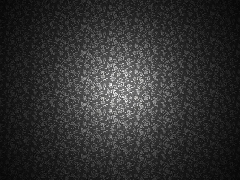 Floral Pattern Wallpaper — Black