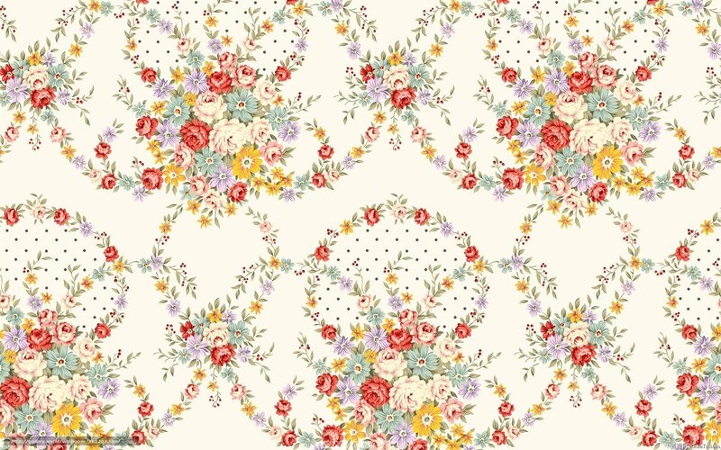 floral pattern wallpaper design