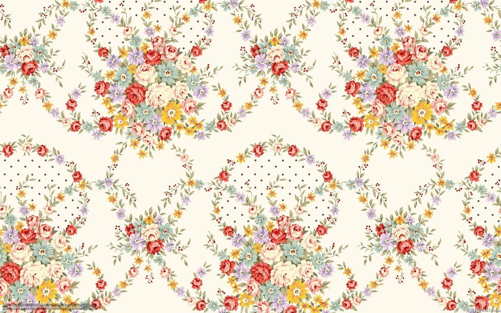 floral pattern wallpaper design