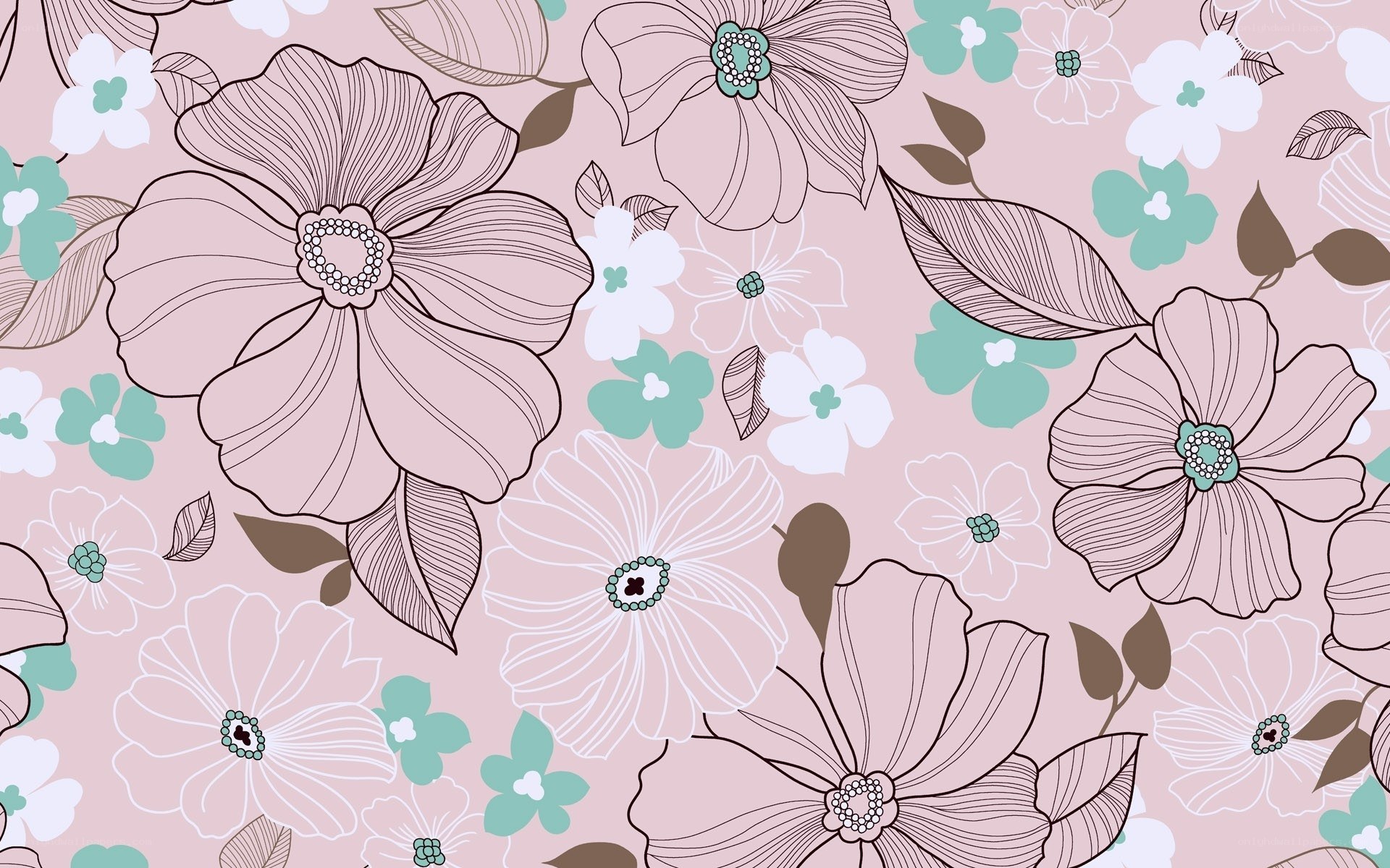 floral pattern wallpaper