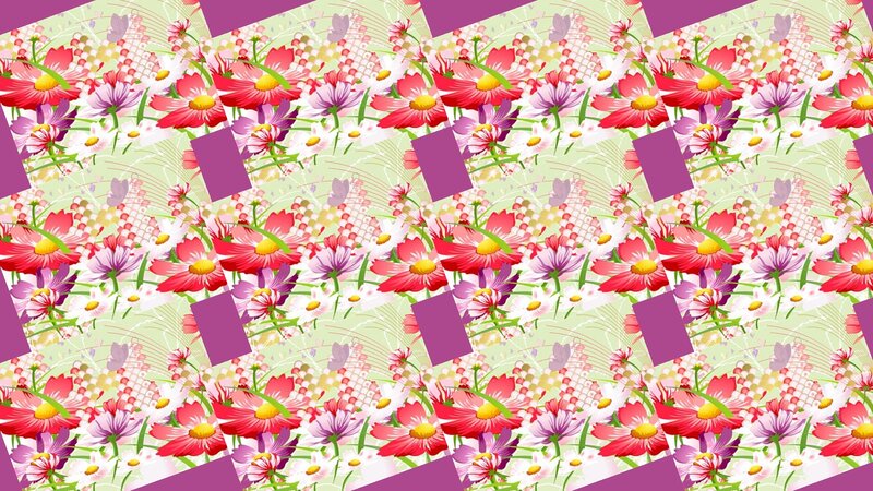 Floral Pattern with Cosmos
