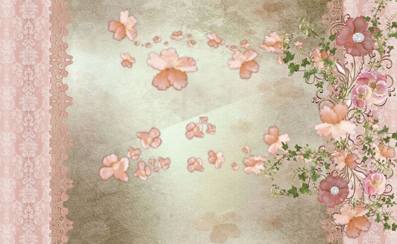 Floral Pattern with Lace