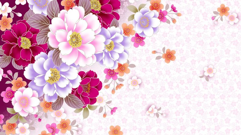 Floral Pattern with Peonies