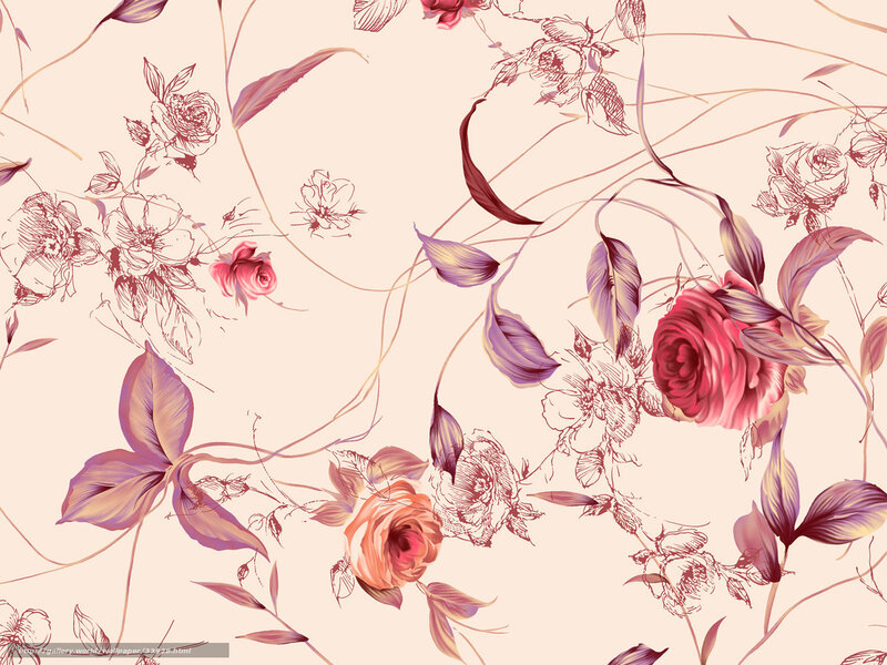 floral pattern with roses