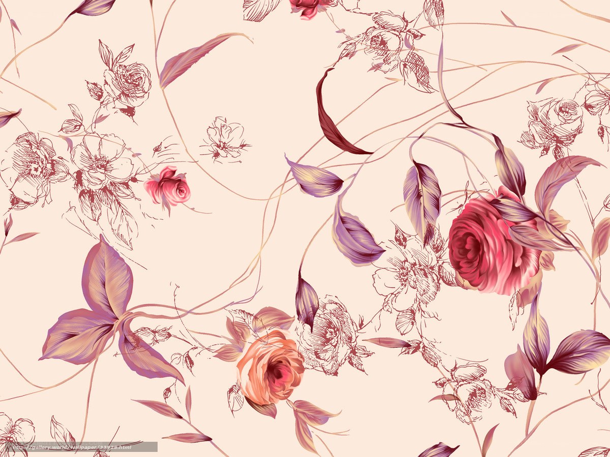 floral pattern with roses