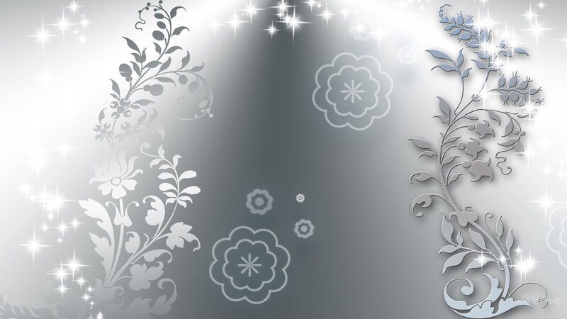 Floral Pattern with Sparkles