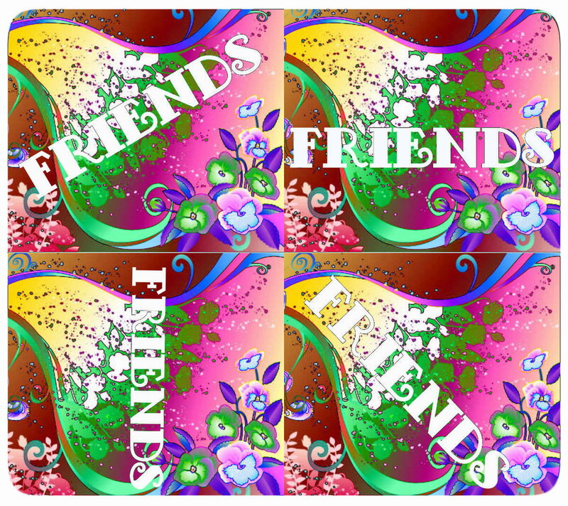 Floral Pattern with Text