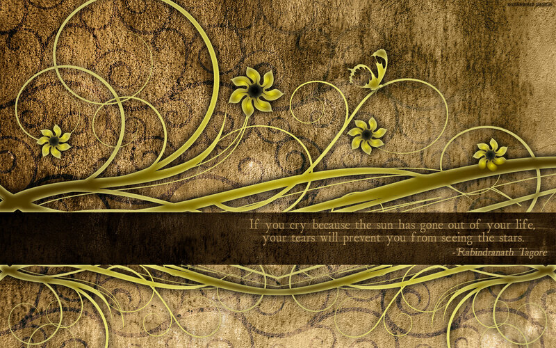Floral quote background