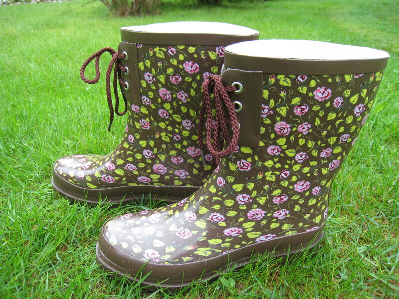 Floral Rain Boots