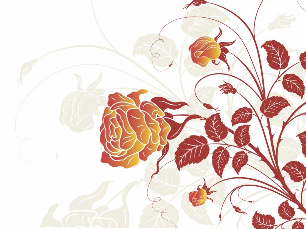 floral rose design