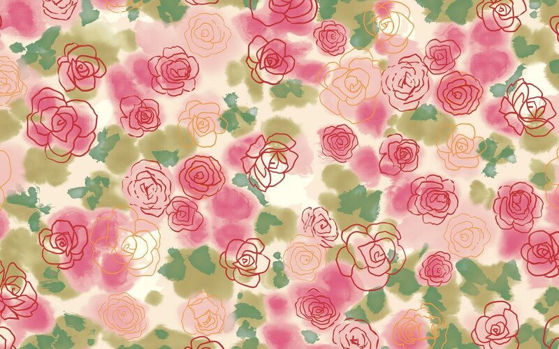 Floral rose pattern background