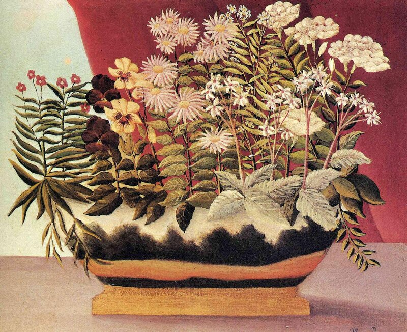 Floral still life painting