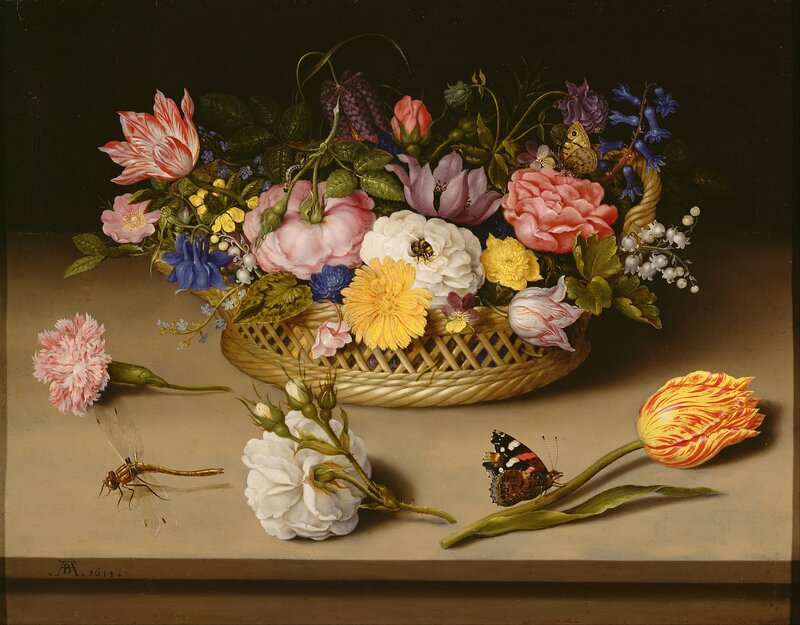 Floral Still Life Painting — Yellow