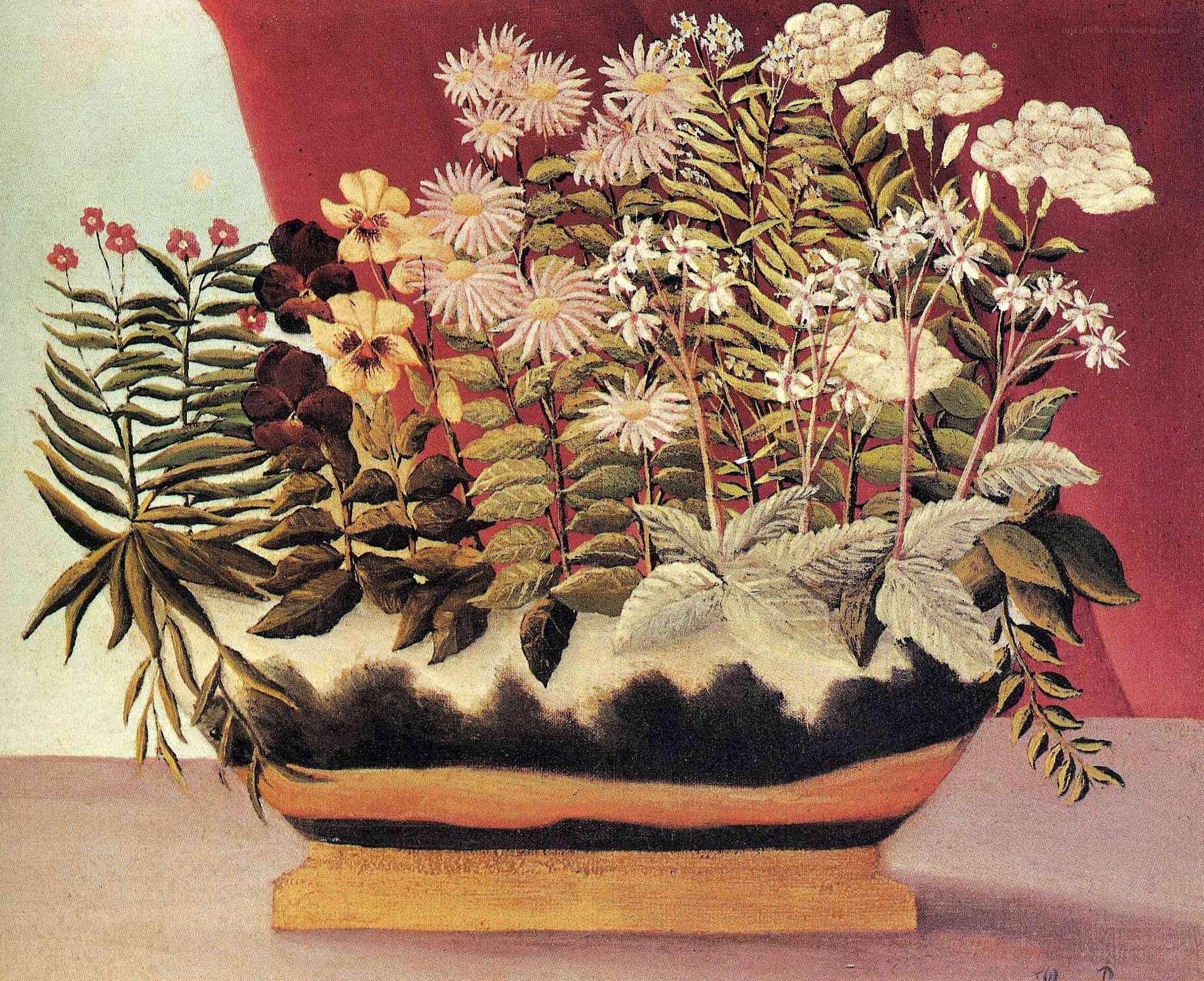 Floral still life painting