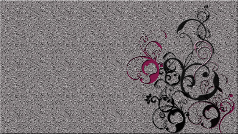 Floral Swirl Design — Gray
