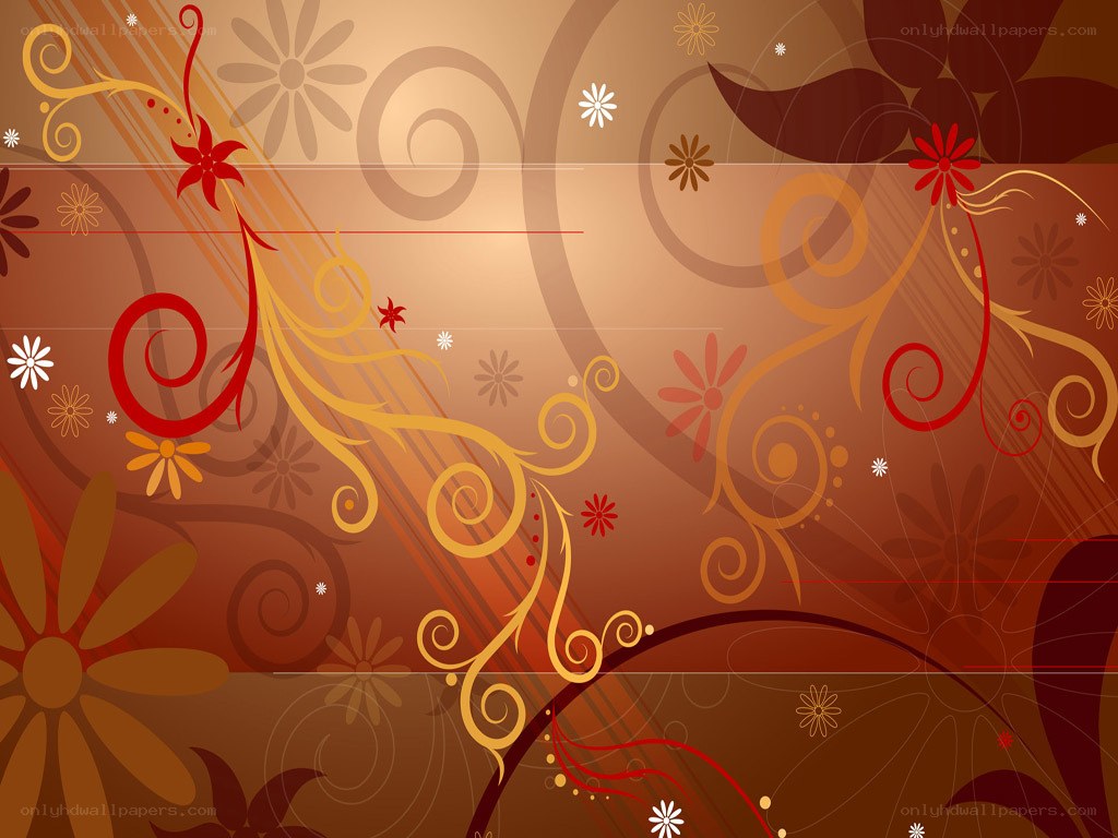 floral swirls and flowers