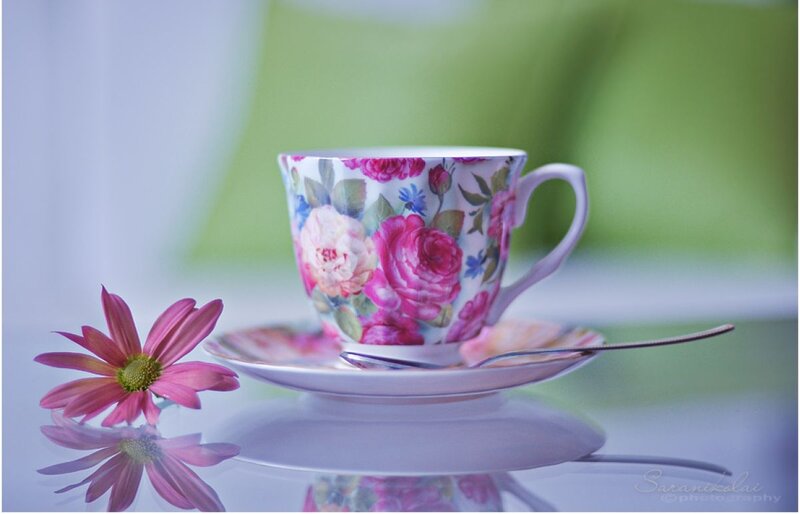 Floral Teacup and Flower