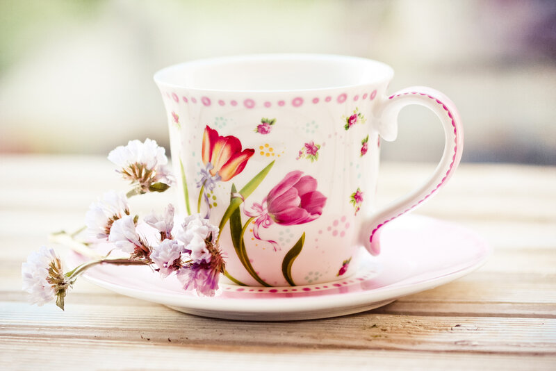 Floral Teacup with Flowers