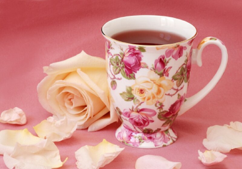 Floral Teacup with Rose