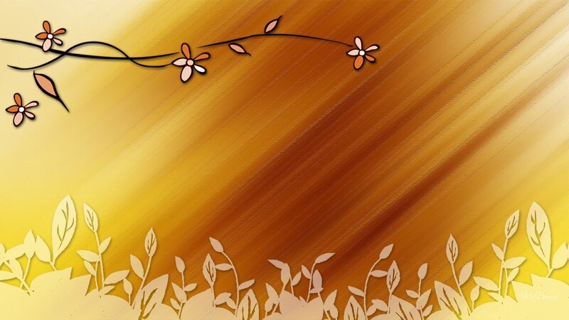 Floral Vine and Leaves