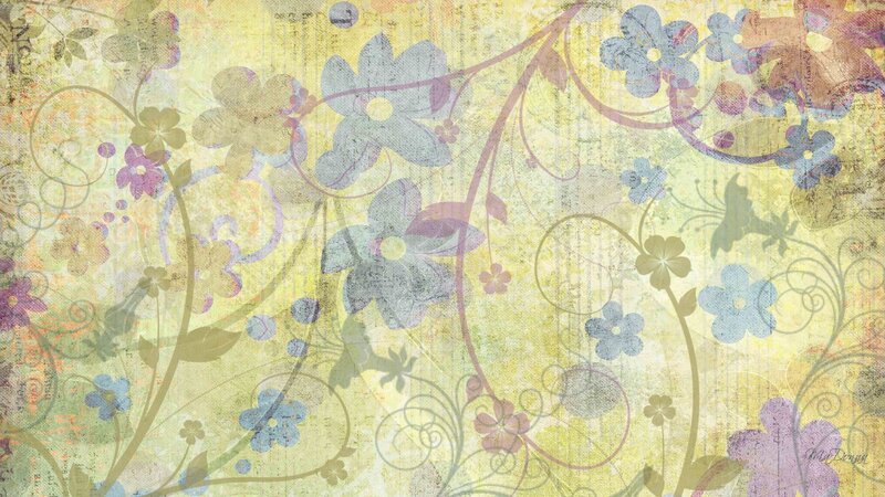 floral vine pattern background