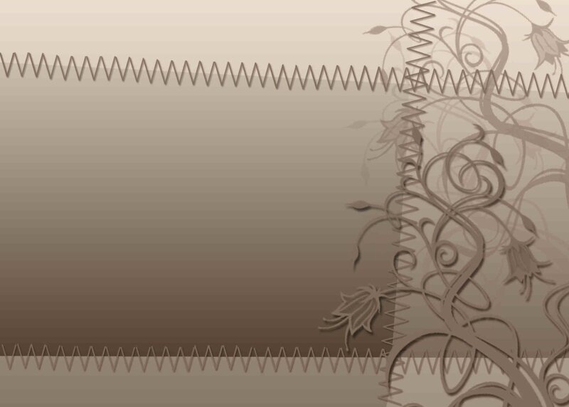Floral Vine Pattern — Brown