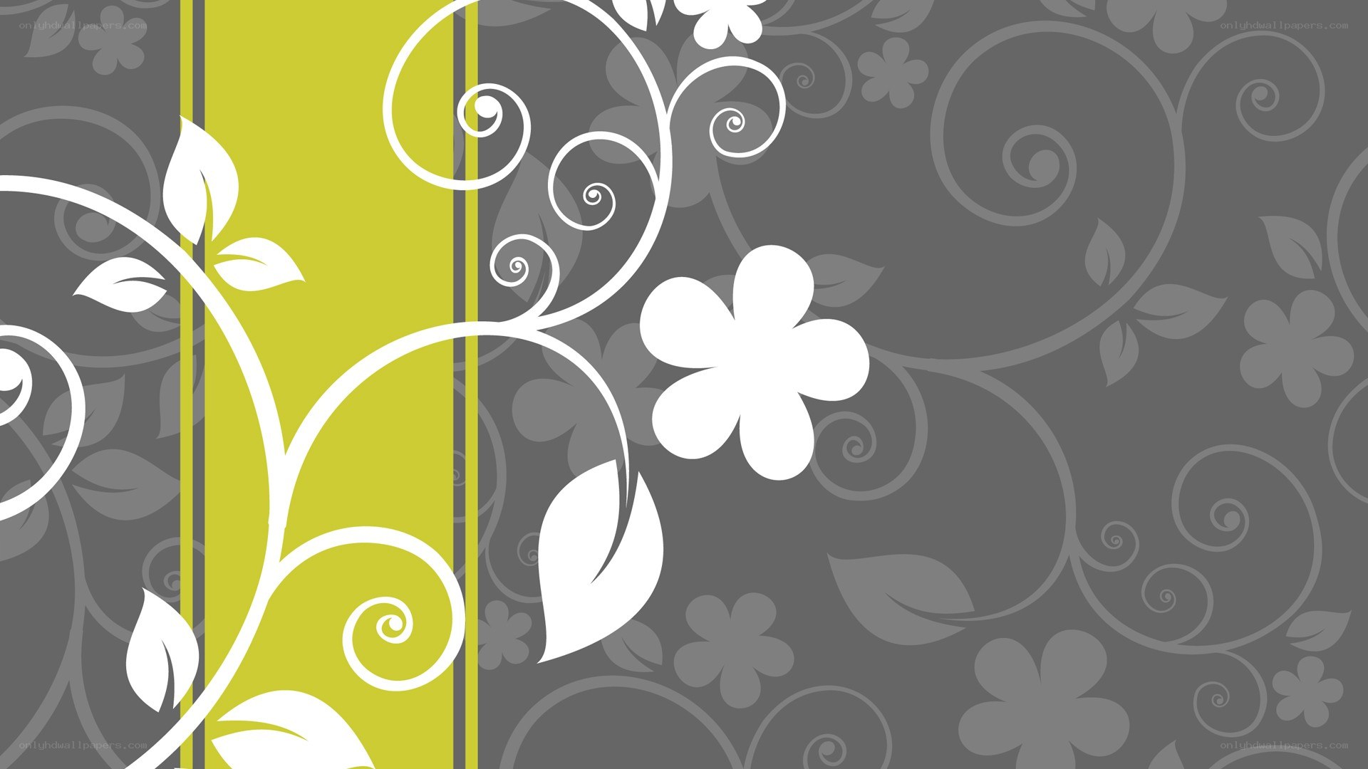 floral vine pattern wallpaper