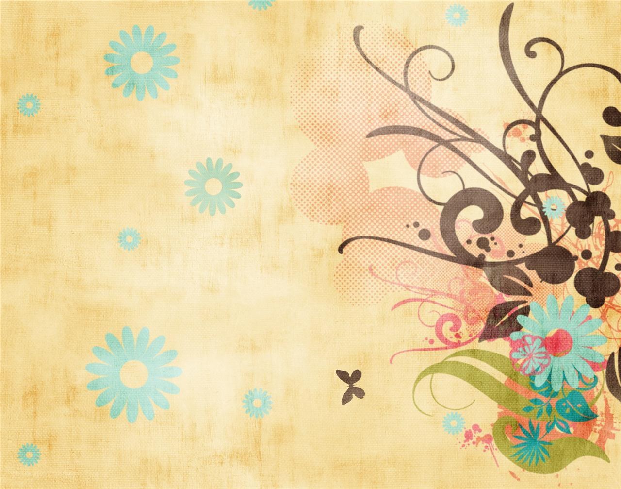 floral vintage background design