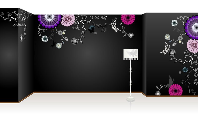floral wall art room