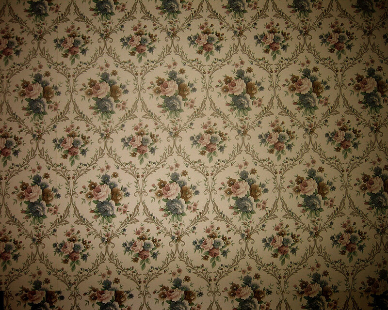 Floral Wallpaper Pattern — Beige