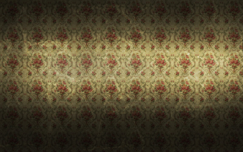 Floral Wallpaper Pattern — Brown, Dramatic