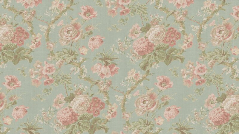 Floral Wallpaper Pattern — Green