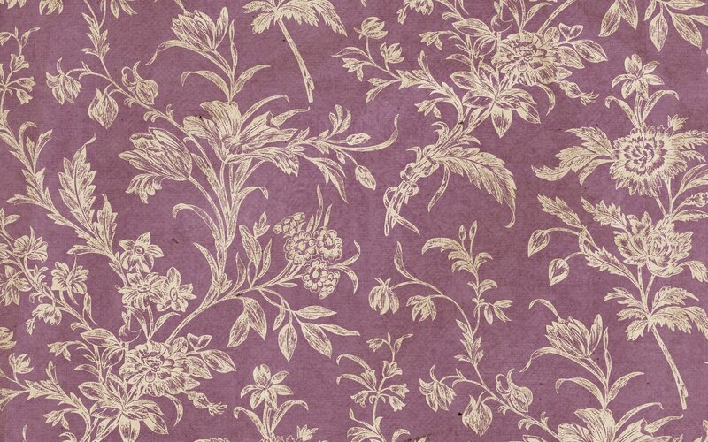 Floral Wallpaper Pattern — Purple, Calm