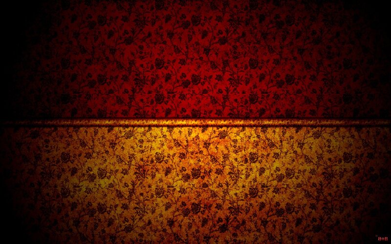 Floral Wallpaper Pattern — Red, Dramatic
