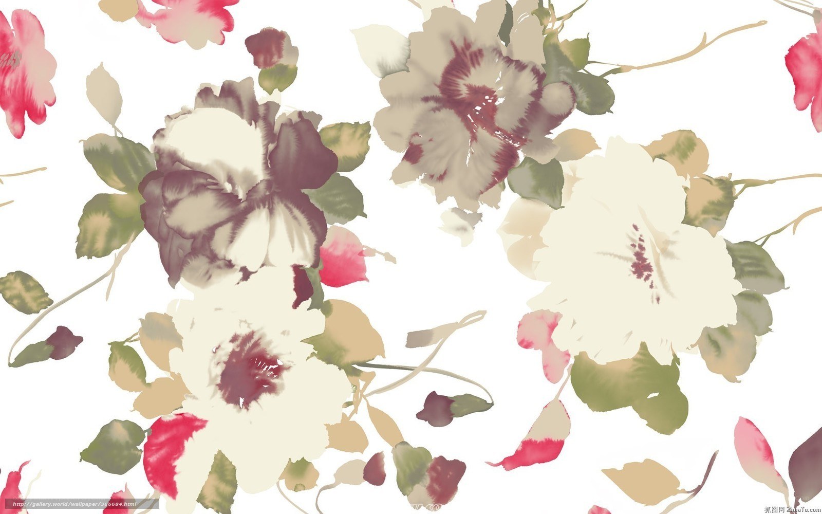 floral watercolor pattern