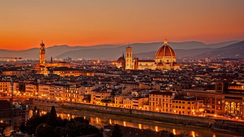 Florence at sunset