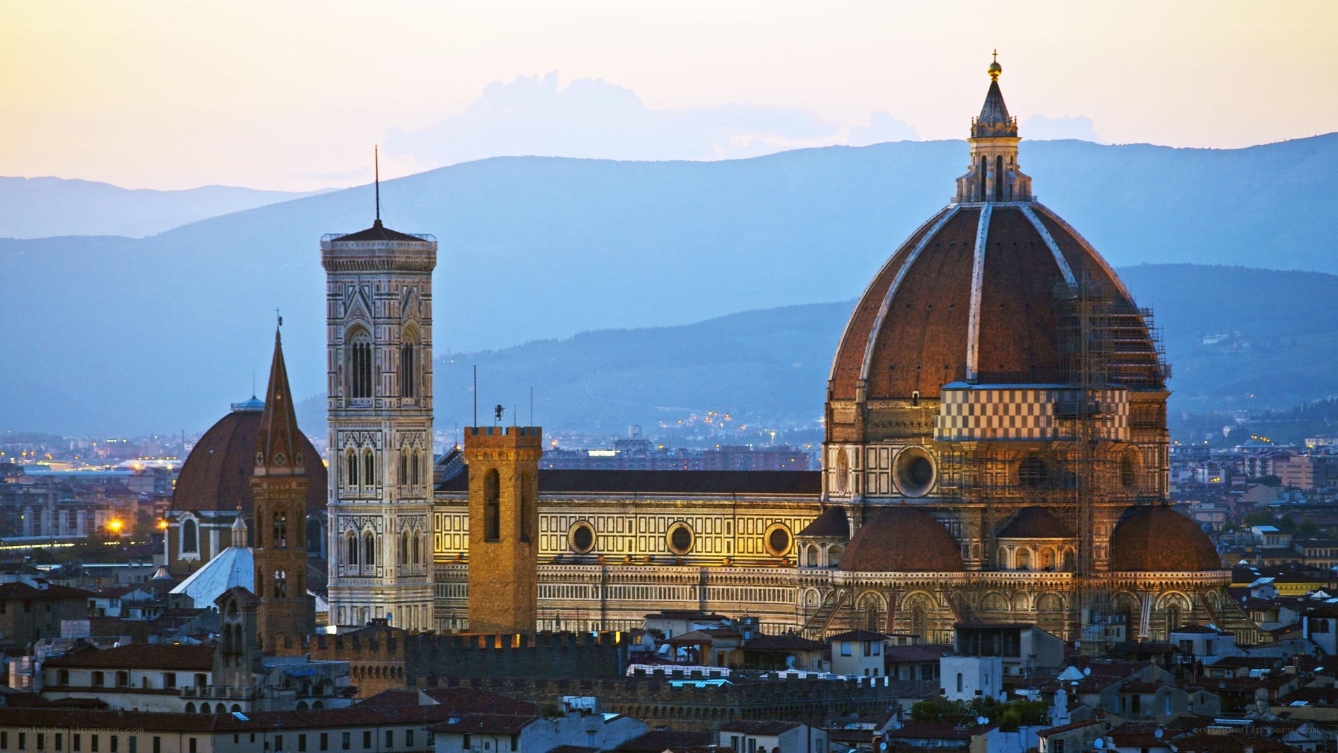 Florence Cathedral at dusk