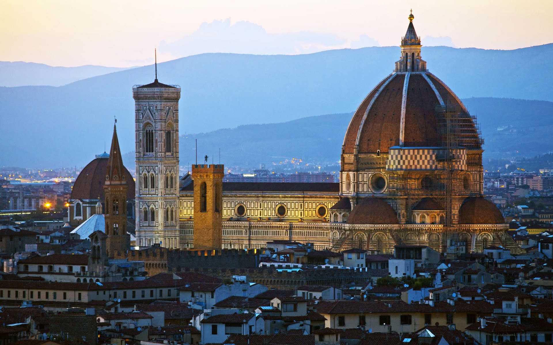 Florence Cathedral at dusk
