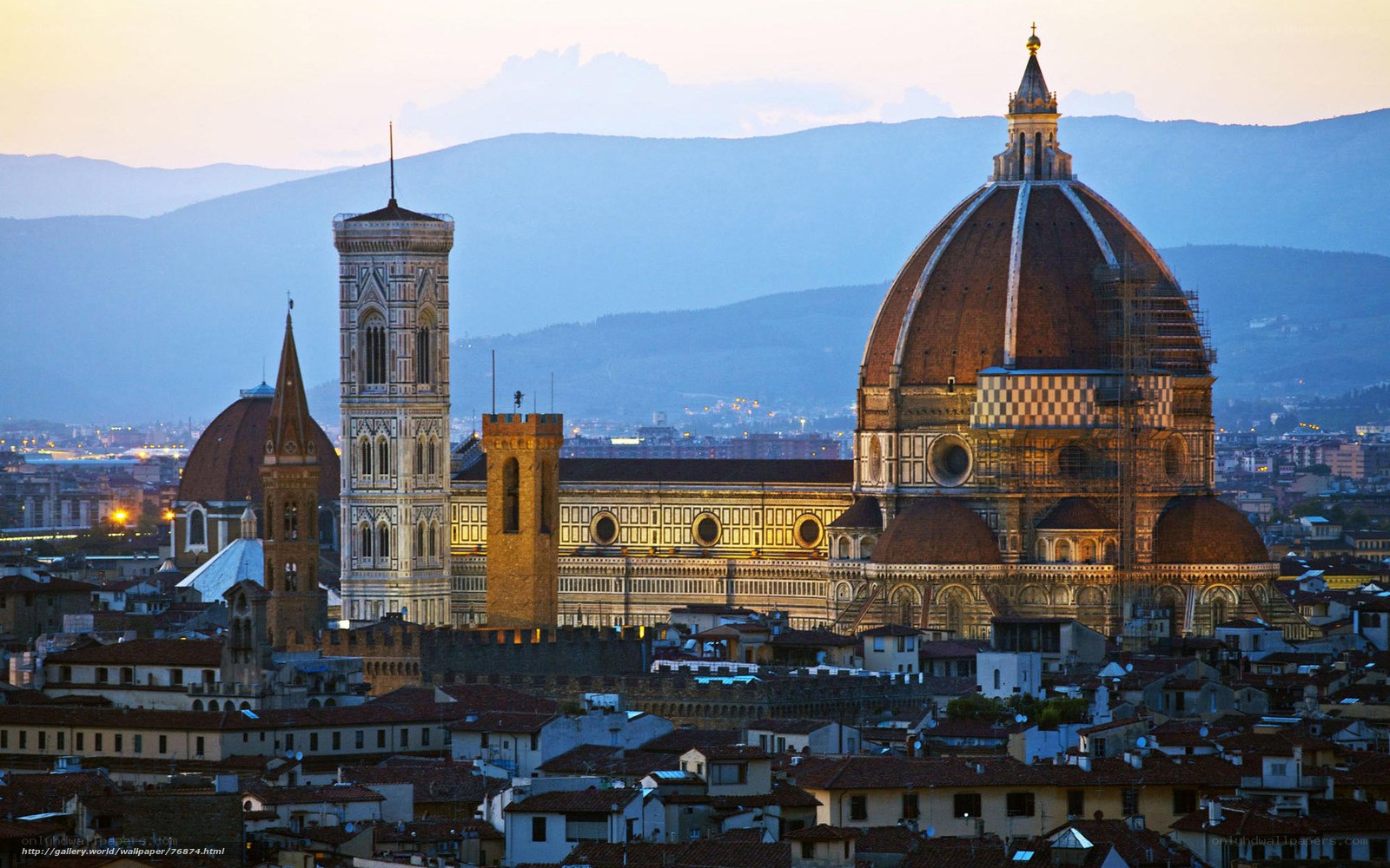 Florence Cathedral at dusk