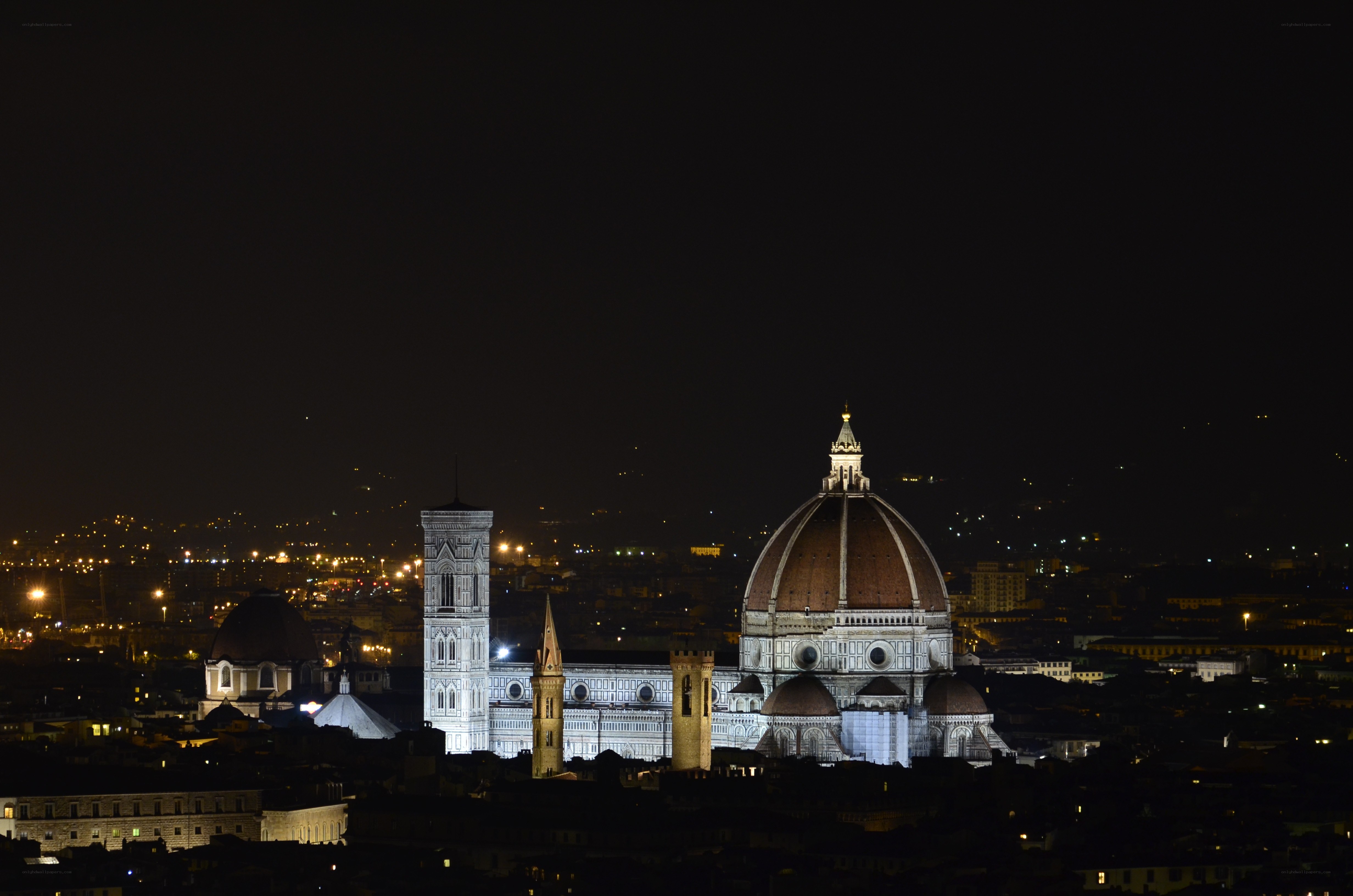 Florence Cathedral at night
