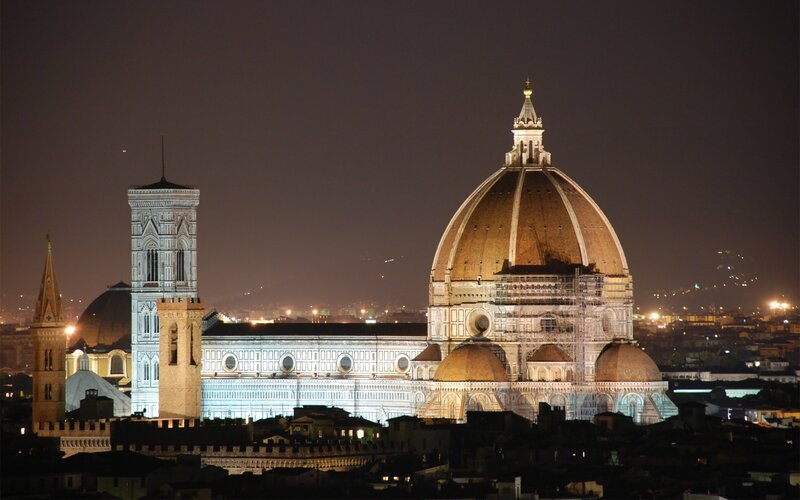 Florence Cathedral at night