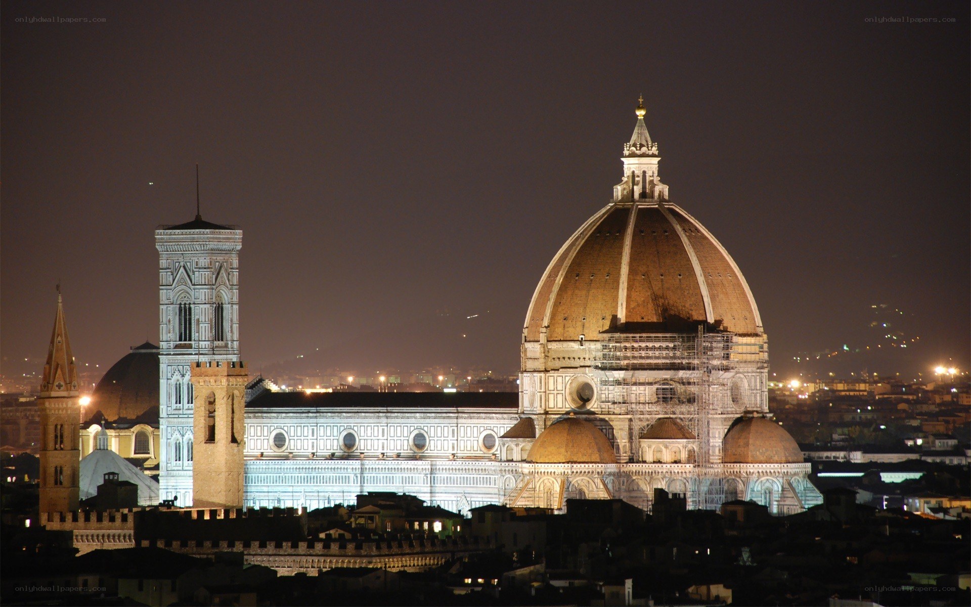 Florence Cathedral at night