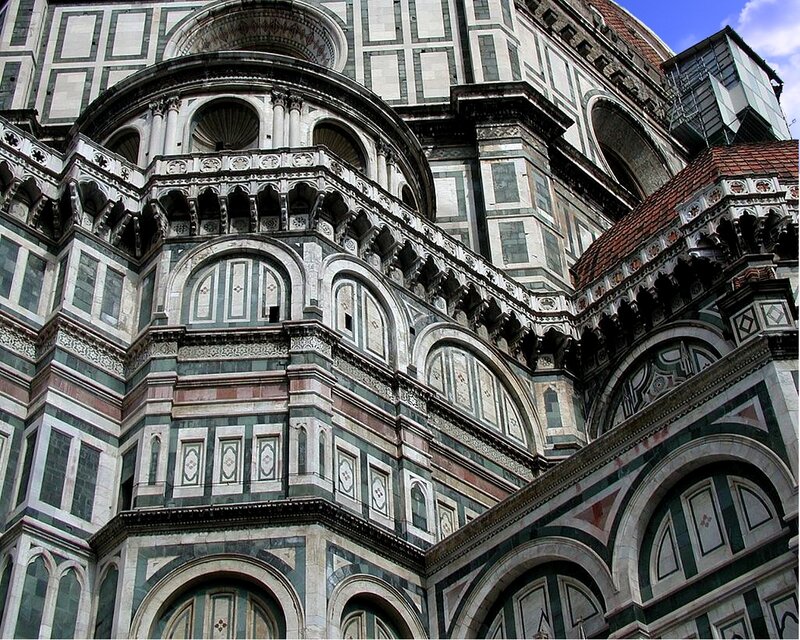Florence Cathedral Facade — Green