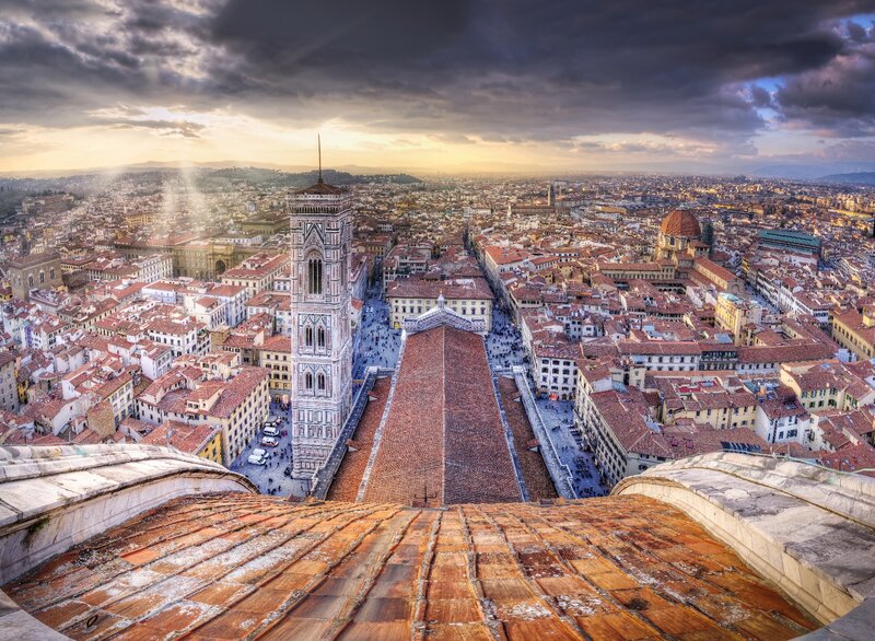 Florence Cathedral View — Orange